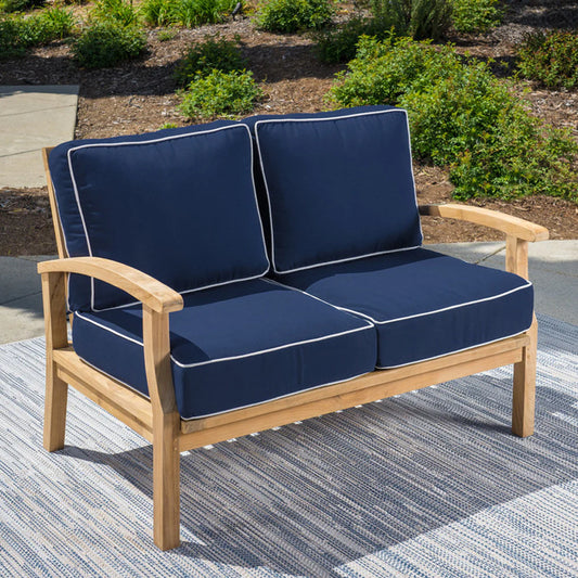 Covers Only Teak Loveseat 2 Seats/2 Backs Replacement Outdoor Cushions