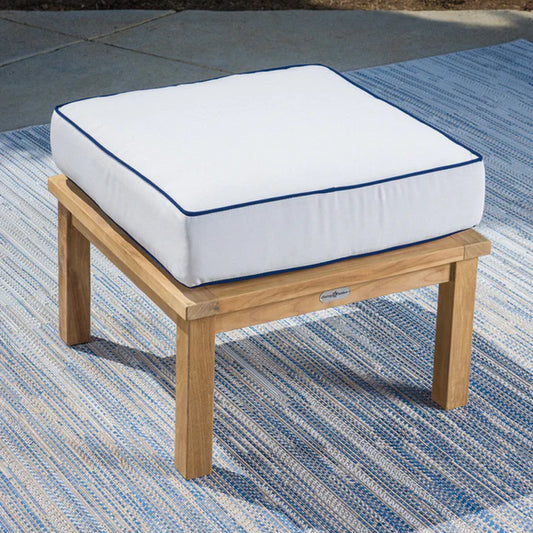 Covers Only Teak Ottoman 23.5X23.5X5 Replacement Outdoor Cushions